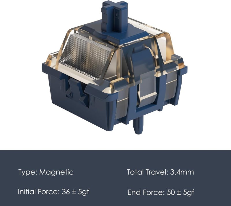 AKKO Astrolink Magnetic Switch for Rapid Trigger HE Gaming Keyboard 20mm Spring Pre-Lubed Key Switches - Image 3